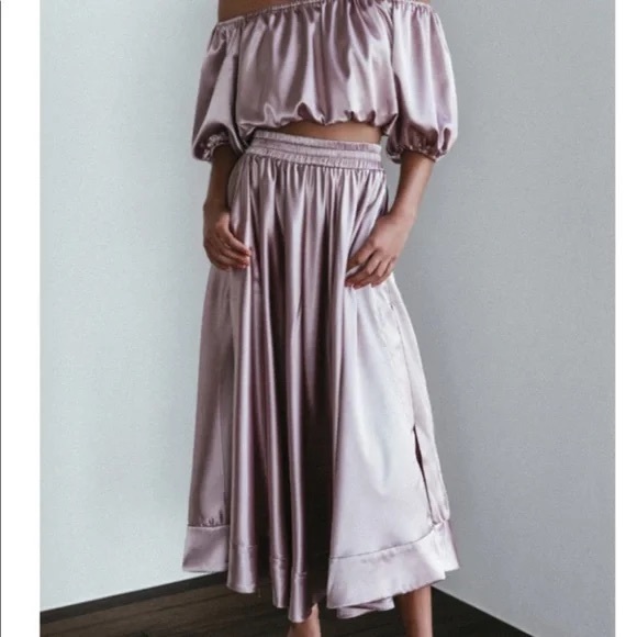 Grace Loves Lace Silky Satin Set - Purple, size Medium - Picture 2 of 7